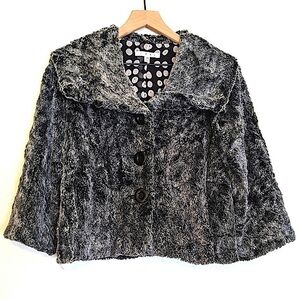 Cabi Chinchilly Faux Fur Coat size XS